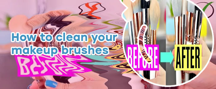 Best way to wash make up brushes