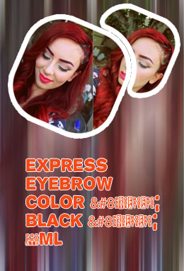 Eyebrow color for black hair