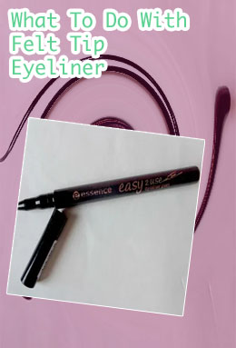 Felt tip eyeliner pen