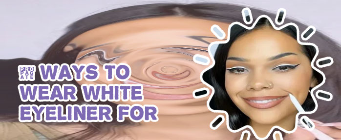 Waterline white eyeliner looks